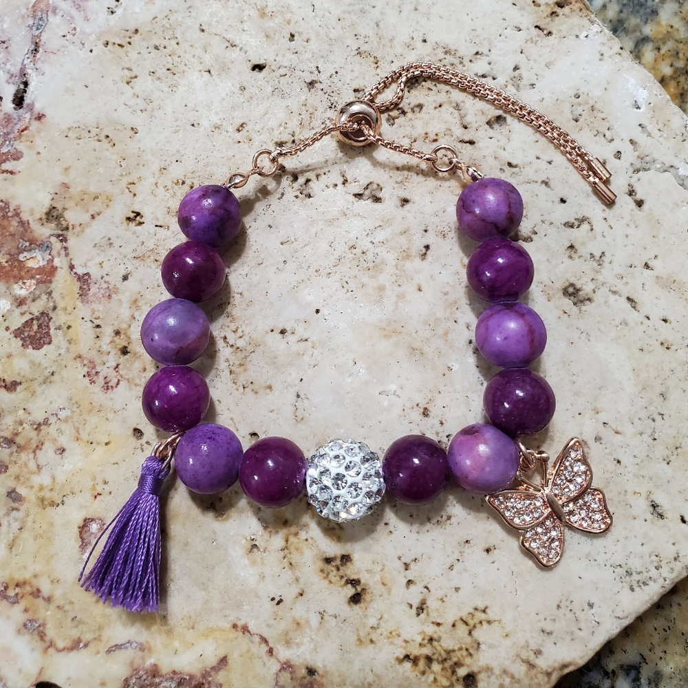 Swarovski Crystal and Natural Stone Bracelet